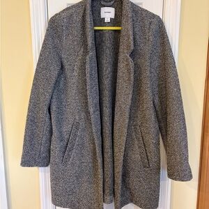 Gray Cozy Women's Coat, heathered gray, minimalist, blazer coat jacket